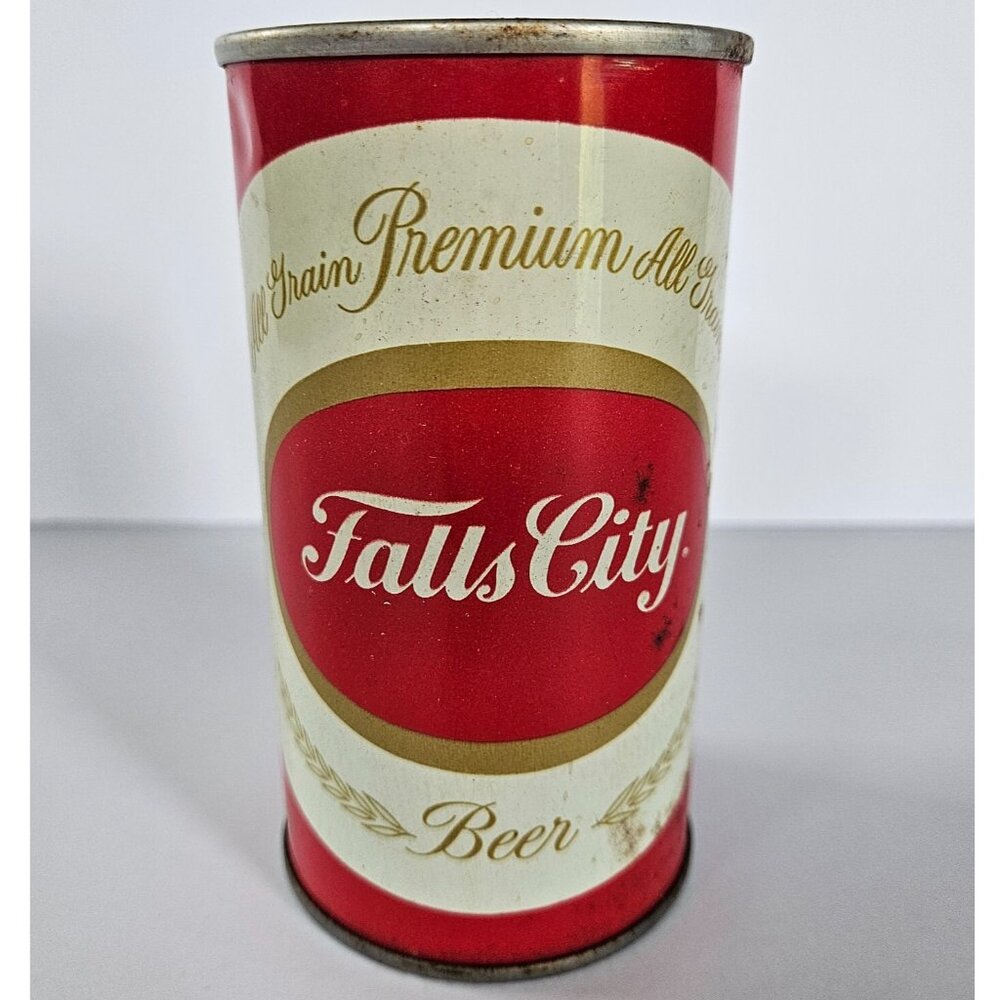 1969 FALLS CITY GLUED SEAM STEEL PULL TAB BEER CAN LOUISVILLE KENTUCKY EMPTY vtg